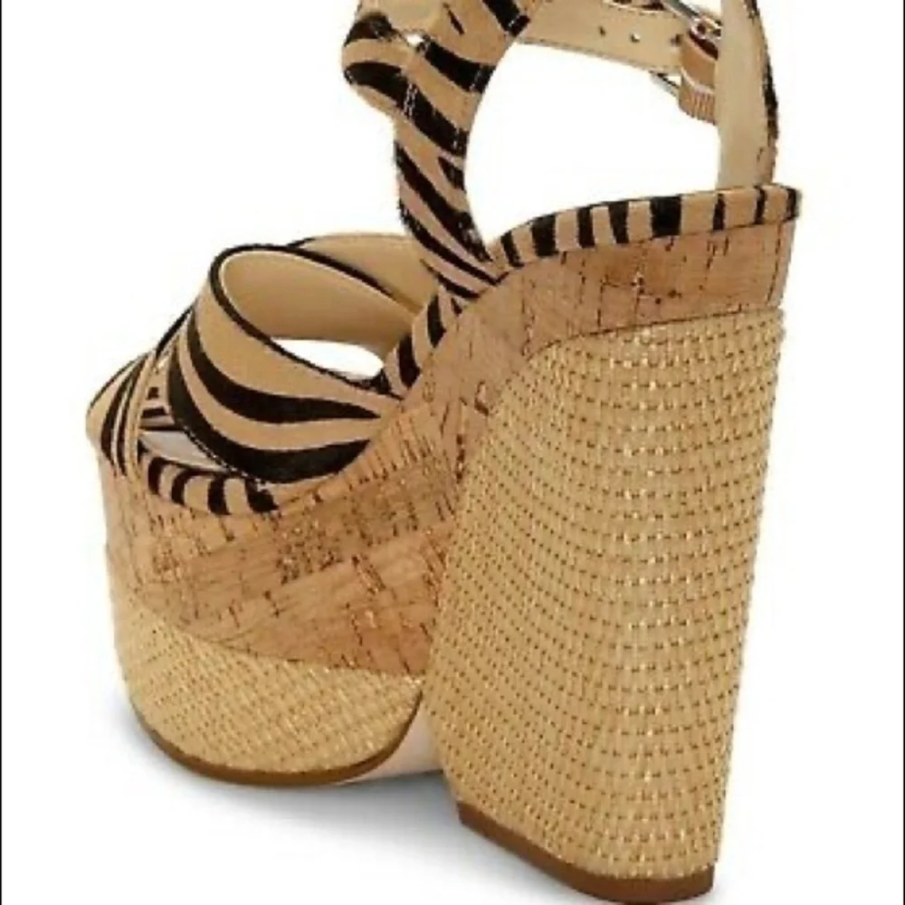 Jessica Simpson Jirie Zebra Print Platform